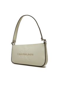 Calvin Klein Jeans Torebka Sculpted Shoulder Pouch25 Mono K60K610679 Beżowy. Kolor: beżowy. Materiał: skórzane #4