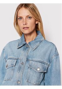 BOSS - Boss Kurtka jeansowa 50474222 Niebieski Regular Fit. Kolor: niebieski. Materiał: bawełna, jeans #5