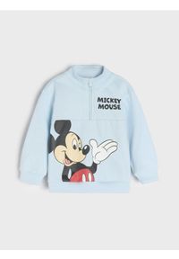 Sinsay - Bluza Disney - niebieski. Kolor: niebieski. Materiał: bawełna. Wzór: motyw z bajki