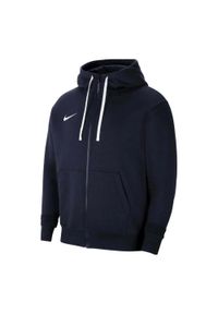 Nike - Bluza Męska Park 20 Z Pełnym Zamkiem Błyskawicznym. Kolor: niebieski