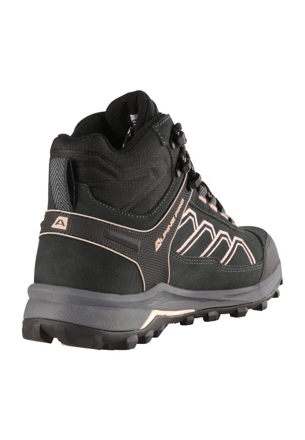 ALPINE PRO - Buty turystyczne za kostkę Alpine Pro Wuteve. Wysokość cholewki: za kostkę. Kolor: szary. Materiał: skóra. Szerokość cholewki: normalna