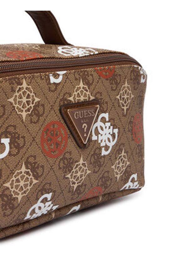 Guess Kosmetyczka TWB931 50670 Brązowy. Kolor: brązowy. Materiał: skóra