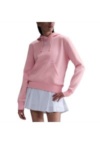 Bluza damska Nike Sportswear Phoenix Fleece HF6839-690 - różowa. Typ kołnierza: kaptur. Kolor: różowy. Materiał: bawełna, tkanina, poliester. Długość rękawa: raglanowy rękaw. Styl: sportowy, klasyczny