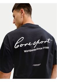 Jack & Jones T-Shirt Dust 12292982 Czarny Loose Fit. Kolor: czarny. Materiał: bawełna #8