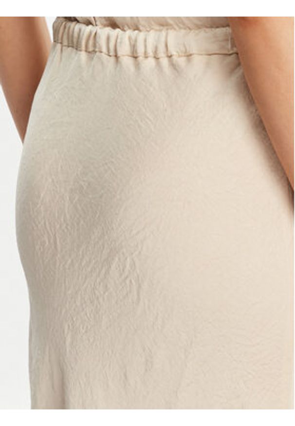 Marella Spódnica midi No 2513101055 Écru Regular Fit. Materiał: acetat