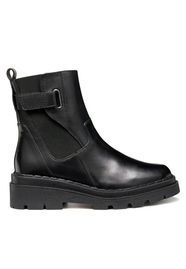 Geox Botki D Felleny D56XEC 00043 C9999 Czarny. Kolor: czarny. Materiał: skóra