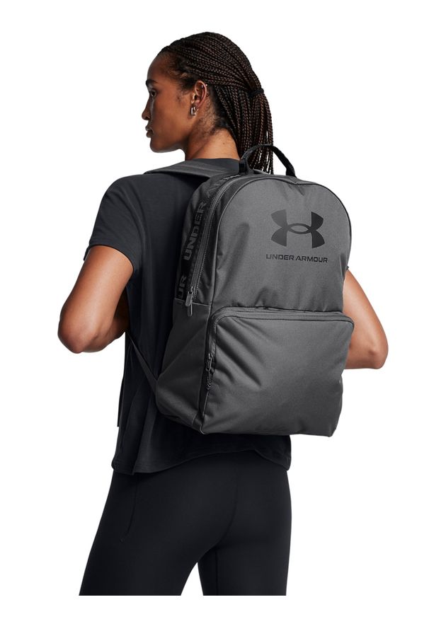 Plecak miejski uniseks Under Armour UA Loudon Backpack - szary. Kolor: szary. Materiał: poliester. Wzór: napisy