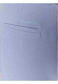 Calvin Klein Spodnie materiałowe Essential Slim Straight K20K205188 Błękitny Regular Fit. Kolor: niebieski. Materiał: syntetyk, wiskoza #3