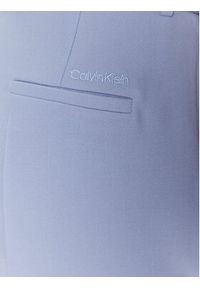 Calvin Klein Spodnie materiałowe Essential Slim Straight K20K205188 Błękitny Regular Fit. Kolor: niebieski. Materiał: syntetyk, wiskoza