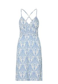 YAS Sukienka letnia Cinni 26036881 Błękitny Regular Fit. Kolor: niebieski. Materiał: bawełna. Sezon: lato