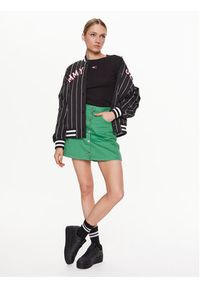 Tommy Jeans Spódnica trapezowa A-Line DW0DW15663 Zielony Regular Fit. Kolor: zielony. Materiał: bawełna #5