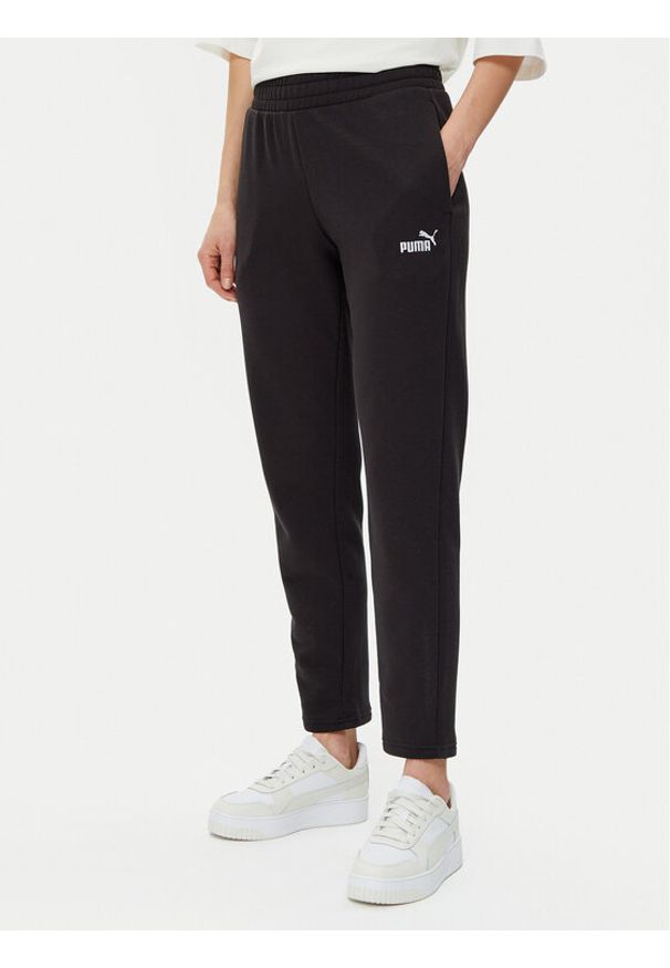 Puma Spodnie dresowe Ess Small No. 1 Logo 682454 Czarny Regular Fit. Kolor: czarny. Materiał: syntetyk, bawełna