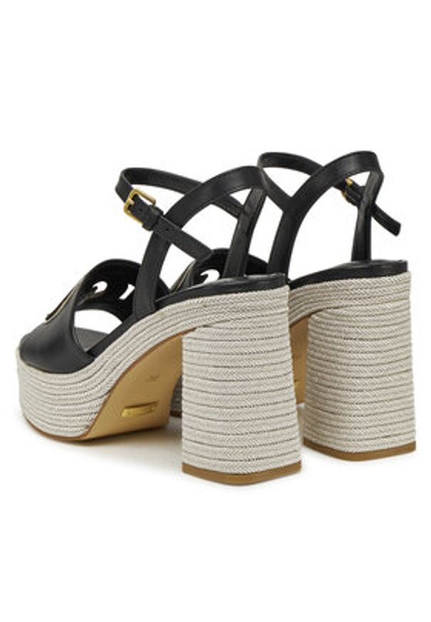 Guess Espadryle FLJFML LEA03 Czarny. Kolor: czarny. Materiał: skóra
