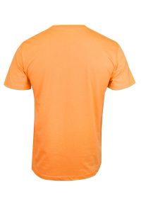 Stedman - Pomarańczowy Bawełniany T-Shirt Męski Bez Nadruku -STEDMAN- Koszulka, Krótki Rękaw, Basic, U-neck. Okazja: na co dzień. Kolor: pomarańczowy. Materiał: bawełna. Długość rękawa: krótki rękaw. Długość: krótkie. Styl: casual #2