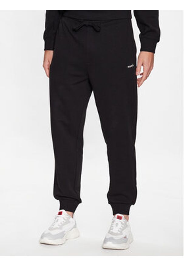 Hugo Dres Dapodayote 50492581 Czarny Relaxed Fit. Kolor: czarny. Materiał: bawełna