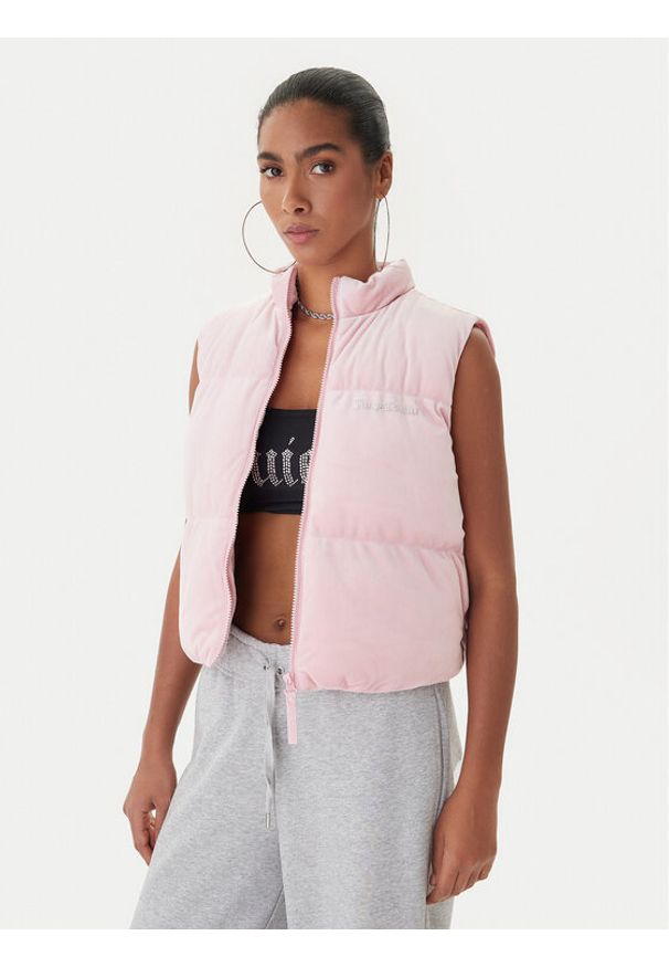 Juicy Couture Bezrękawnik Lightening JCOGL225551 Różowy Regular Fit. Kolor: różowy. Materiał: syntetyk. Długość rękawa: bez rękawów