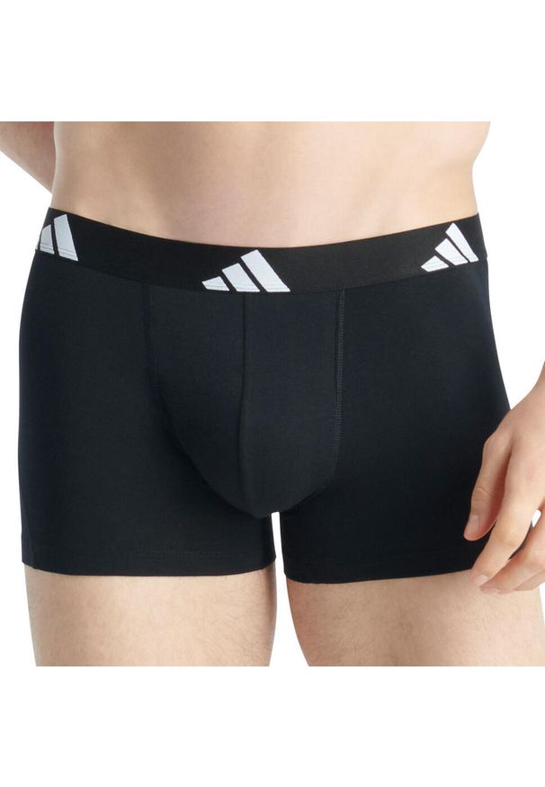 Adidas - Bokserki Active Flex Cotton 10 pak. Kolor: niebieski. Materiał: bawełna, elastan