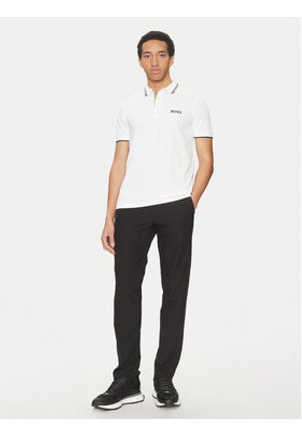 BOSS Polo Paddy Pro 50469102 Beżowy Regular Fit. Typ kołnierza: polo. Kolor: beżowy. Materiał: bawełna, syntetyk