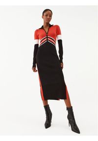 Patrizia Pepe Sukienka dzianinowa 8A1153/K7X5-XV87 Kolorowy Slim Fit. Materiał: wiskoza. Wzór: kolorowy #1