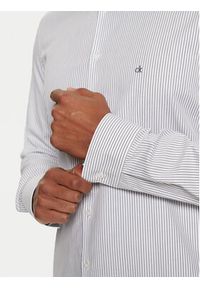 Calvin Klein Koszula K10K113865 Biały Slim Fit. Kolor: biały. Materiał: bawełna #2