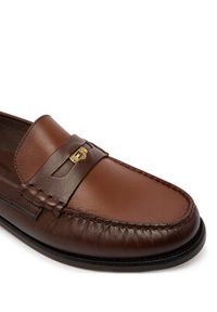 TOMMY HILFIGER - Tommy Hilfiger Mokasyny Penny Crust FM0FM05836 Brązowy. Kolor: brązowy. Materiał: skóra #4