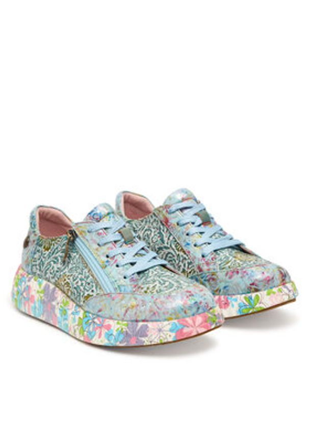 Laura Vita Sneakersy Nikito 57 Granatowy. Kolor: niebieski. Materiał: skóra