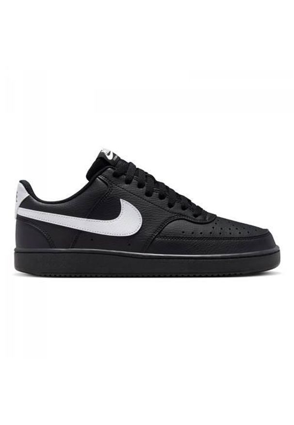 Buty do chodzenia męskie Nike Court Vision Low. Zapięcie: sznurówki. Kolor: czarny. Materiał: guma, skóra, tkanina, materiał, syntetyk. Szerokość cholewki: normalna. Model: Nike Court. Sport: turystyka piesza