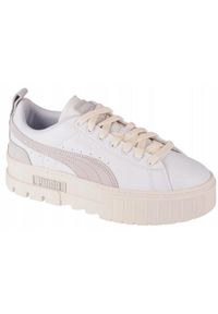 Puma - Kobiety/Panie Mayze Thrited Suede Trenerzy. Kolor: biały. Styl: sportowy