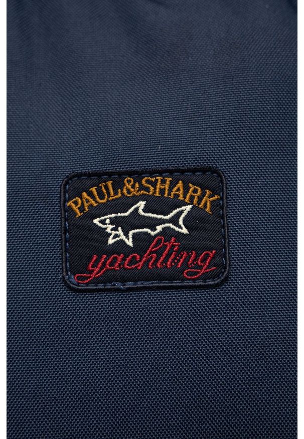 PAUL & SHARK - Paul&Shark Plecak męski kolor granatowy duży z aplikacją. Kolor: niebieski. Wzór: aplikacja