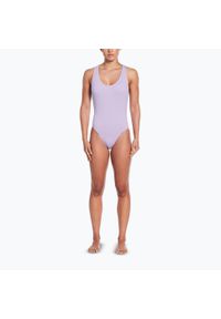 Strój pływacki jednoczęściowy damski Nike Elevated Essential Crossback. Kolor: niebieski