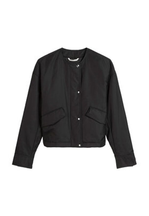 Marc O'Polo Kurtka przejściowa 506 1270 70055 Czarny Regular Fit. Typ kołnierza: polo. Kolor: czarny. Materiał: syntetyk