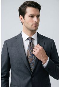 Krawat Męski - Angelo di Monti - Kolorowy z Dużym Paisley. Kolor: wielokolorowy. Materiał: tkanina. Wzór: paisley, kolorowy. Styl: elegancki, wizytowy #4