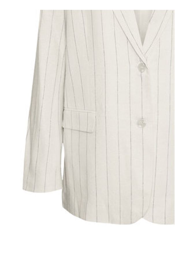 Vero Moda Marynarka Mindy 10304657 Beżowy Oversize. Kolor: beżowy. Materiał: wiskoza