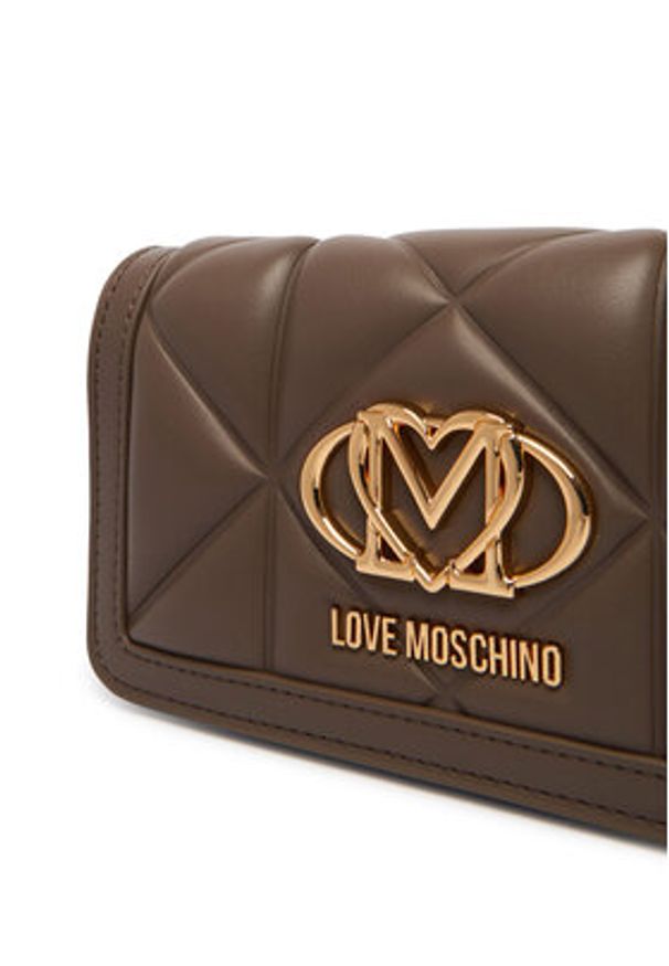 Love Moschino - LOVE MOSCHINO Torebka JC5640PP1OLC0203 Brązowy. Kolor: brązowy. Materiał: skórzane