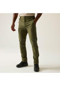 Regatta - Spodnie męskie trekkingowe Montorn. Kolor: zielony. Materiał: materiał. Sezon: lato. Sport: turystyka piesza #1