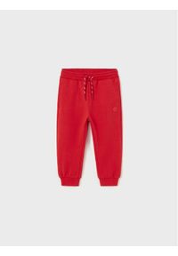Mayoral Spodnie dresowe 711 Czerwony Regular Fit. Kolor: czerwony. Materiał: bawełna