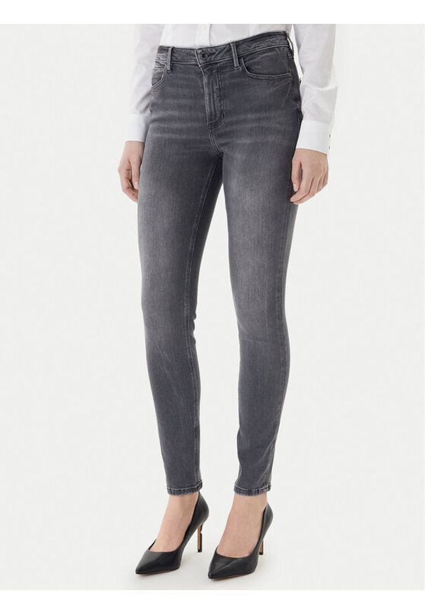 Guess Jeansy W2YA46 D4PZ2 Szary Skinny Fit. Kolor: szary