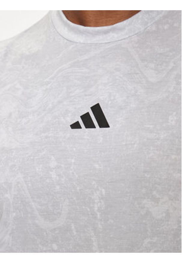 Adidas - adidas Koszulka techniczna Power Workout IS3843 Biały Regular Fit. Kolor: biały. Materiał: syntetyk
