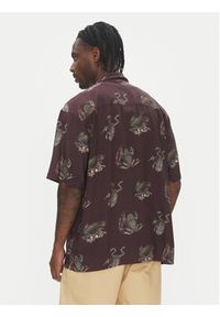 Element Koszula Resort ELYWT00177 Bordowy Regular Fit. Kolor: czerwony. Materiał: wiskoza #4