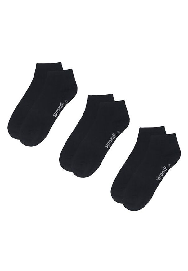 Sprandi Zestaw 3 par niskich skarpet męskich 0MB-003-AW23 (3-pack) Czarny. Kolor: czarny. Materiał: bawełna