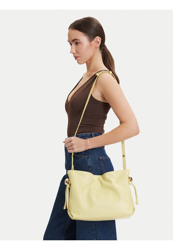 Liu Jo Torebka AA6096 E0958 Żółty. Kolor: żółty. Materiał: skórzane