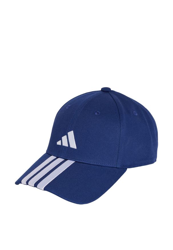 Adidas - Czapka 3-Stripes New Logo Baseball. Kolor: wielokolorowy, biały, niebieski. Materiał: materiał. Styl: sportowy