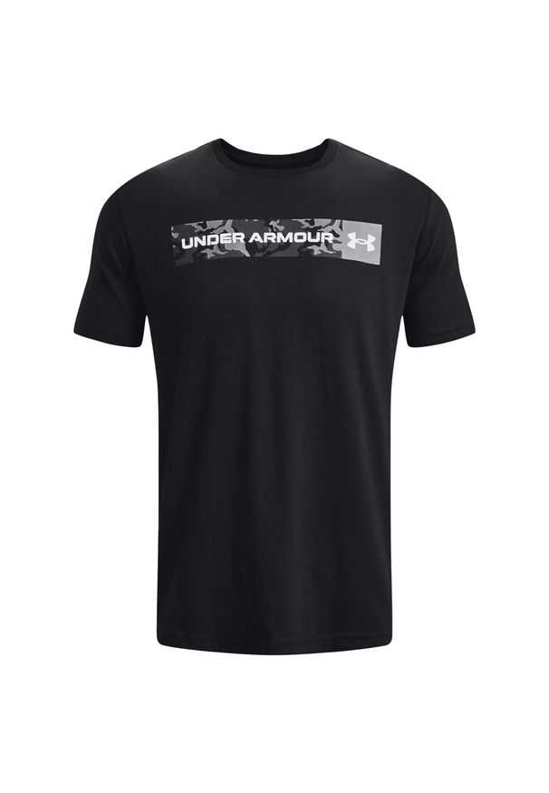 Under Armour - Koszulka Męska 1376830 Camo Stripe T-shirt. Kolor: czarny