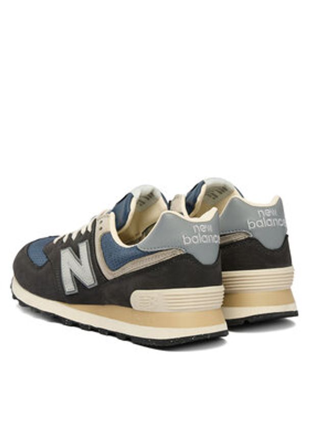 New Balance Sneakersy U574SGG W Czarny. Kolor: czarny. Materiał: nubuk, skóra. Model: New Balance 574