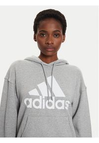 Adidas - adidas Bluza Essentials Big Logo IC9865 Szary Loose Fit. Kolor: szary. Materiał: bawełna #4