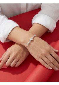 Sinsay - Bransoletka z zawieszką w kształcie serca - srebrny. Materiał: srebrne. Kolor: srebrny #1