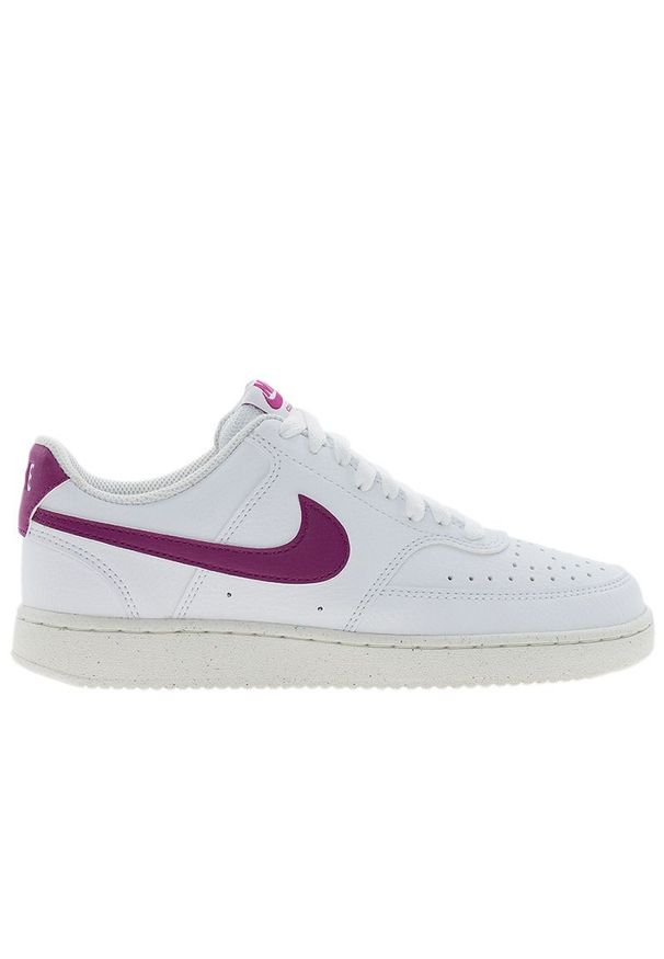 Buty damskie Nike Court Vision Low Next Nature DH3158-500 - białe. Zapięcie: sznurówki. Kolor: biały. Materiał: materiał, syntetyk, skóra, guma. Szerokość cholewki: normalna. Sezon: lato. Model: Nike Court