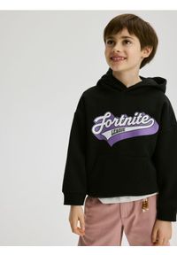 Reserved - Bluza z nadrukiem Fortnite - czarny. Kolor: czarny. Materiał: dzianina, bawełna. Wzór: nadruk #1