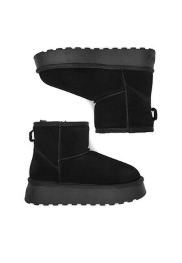 Badura Śniegowce C-WFA-01-H Czarny. Kolor: czarny. Materiał: skóra, zamsz