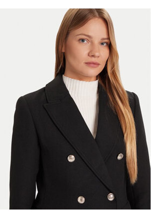 Morgan Płaszcz przejściowy 252-GCHA Czarny Regular Fit. Kolor: czarny. Materiał: syntetyk